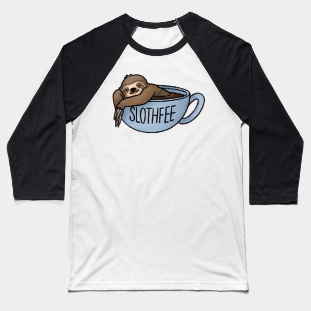 Slothfee Baseball T-Shirt by drawforpun